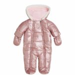 Guess metallic nylon hooded footie
